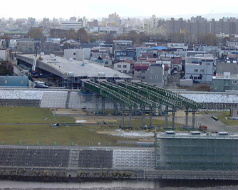 橋梁技術(2径間連続鋼床版箱桁橋)